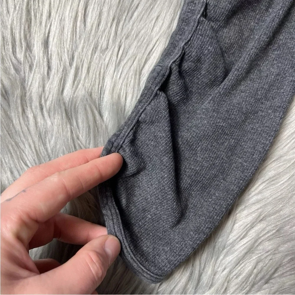 Lululemon Ribbed Gray Ruched Leggings Size 6